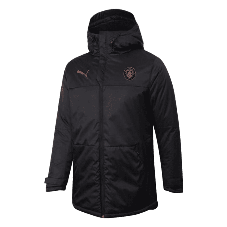 Men's Manchester City Long Training Winter Jacket 2021/22 - Best Soccer Jersey - 1