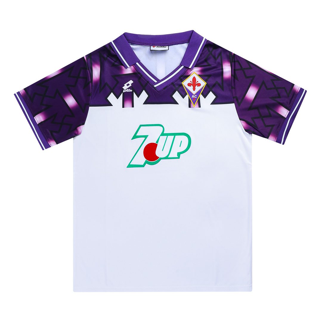 Men's Retro 1992/93 Fiorentina Away Soccer Jersey Shirt Under Armour - Best Soccer Jersey - 7
