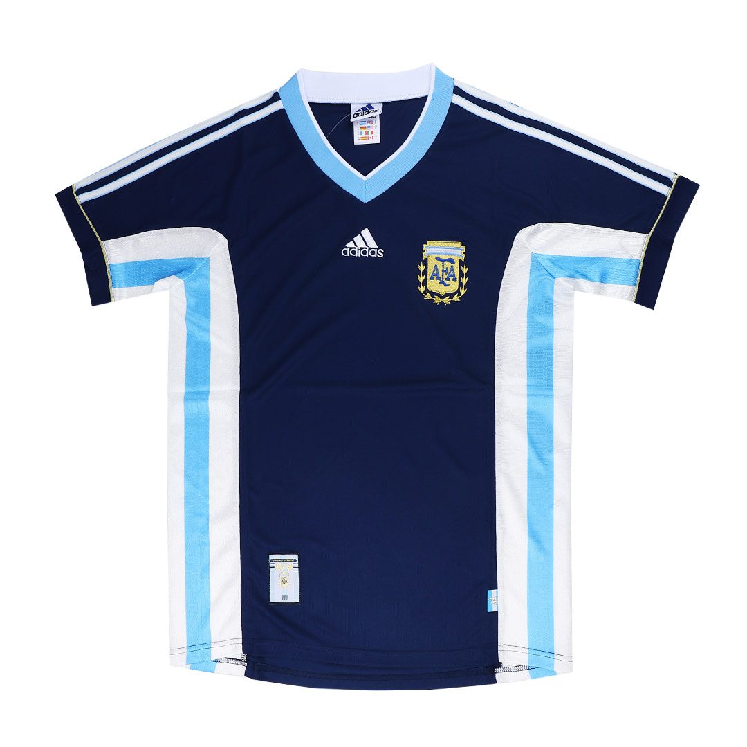Men's Retro 1998 World Cup Argentina Away Soccer Jersey Shirt - Best Soccer Jersey - 8