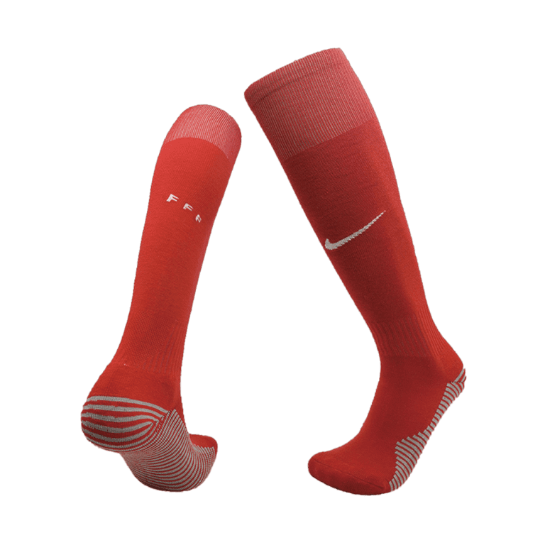 Kid's France Home Red Soccer Socks 2020 - Best Soccer Jersey - 1