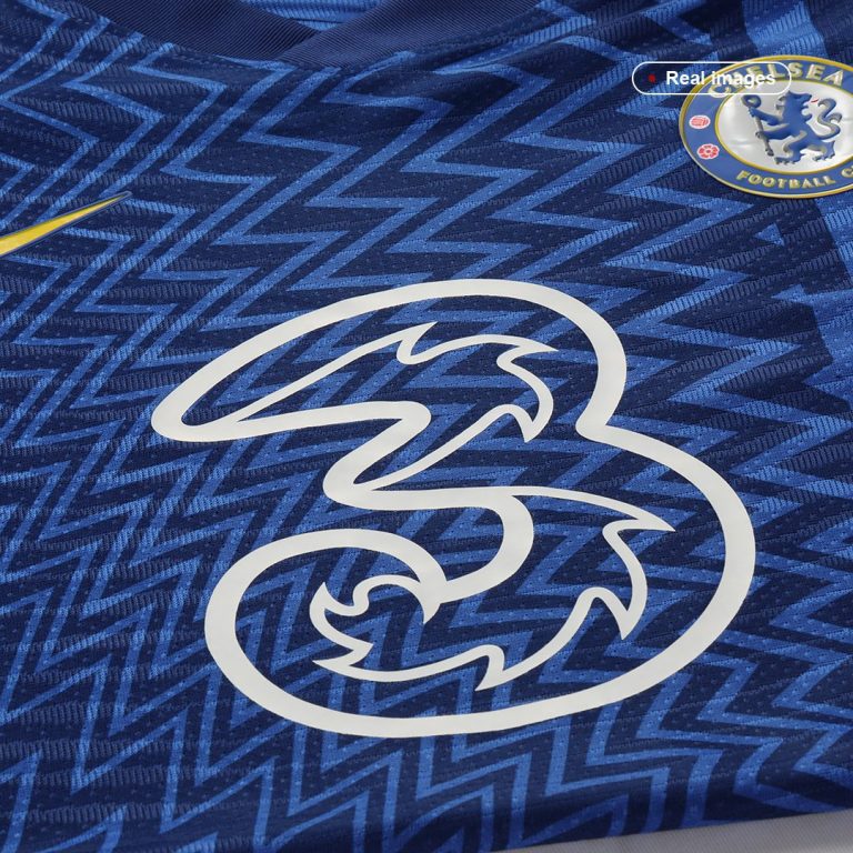 Men's Authentic Chelsea Home Soccer Jersey Shirt 2021/22 - Best Soccer Jersey - 6