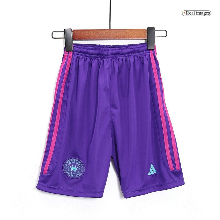 Kids Charlotte FC Away Soccer Jersey Kit (Jersey+Shorts) 2023 - Best Soccer Jersey - 4