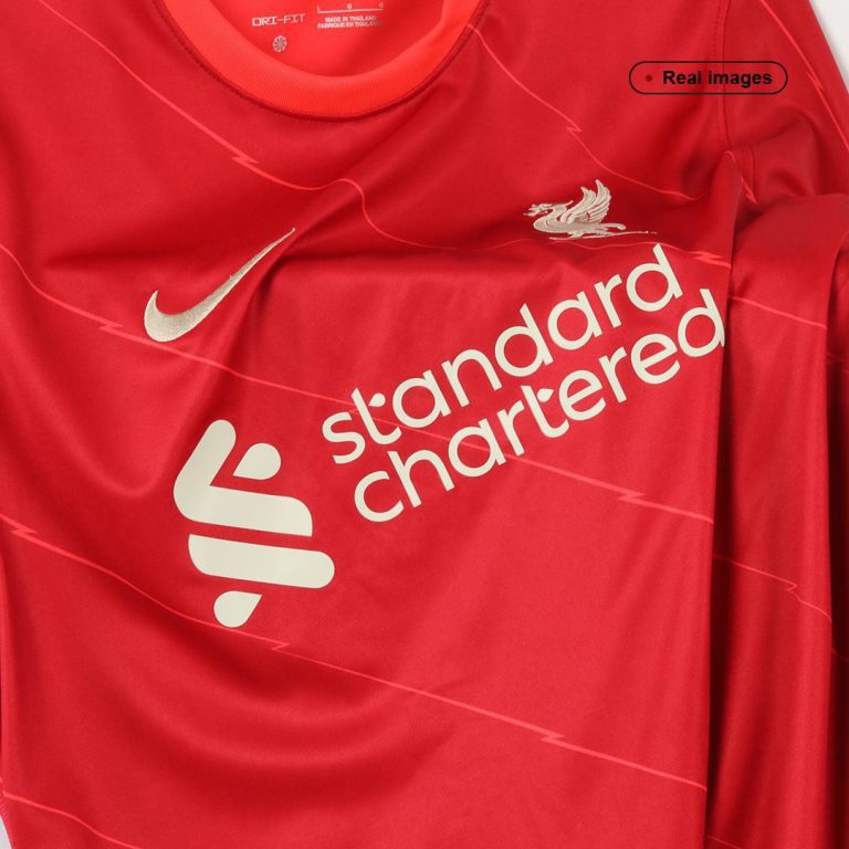 Men's Replica Liverpool Home Soccer Jersey Shirt 2021/22 - Best Soccer Jersey - 4