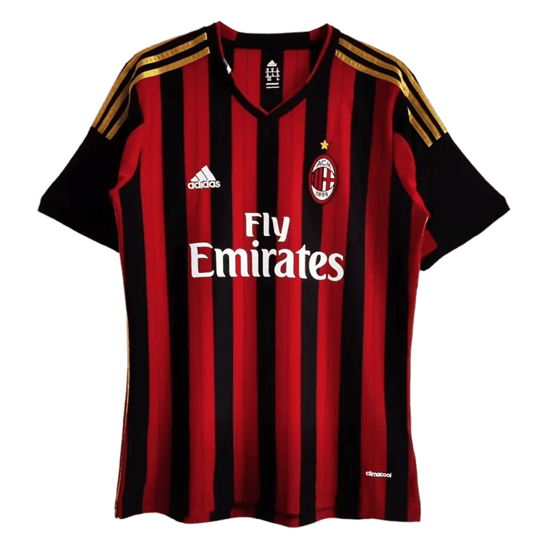 Men's Retro 2013/14 AC Milan Home Soccer Jersey Shirt - Best Soccer Jersey - 1