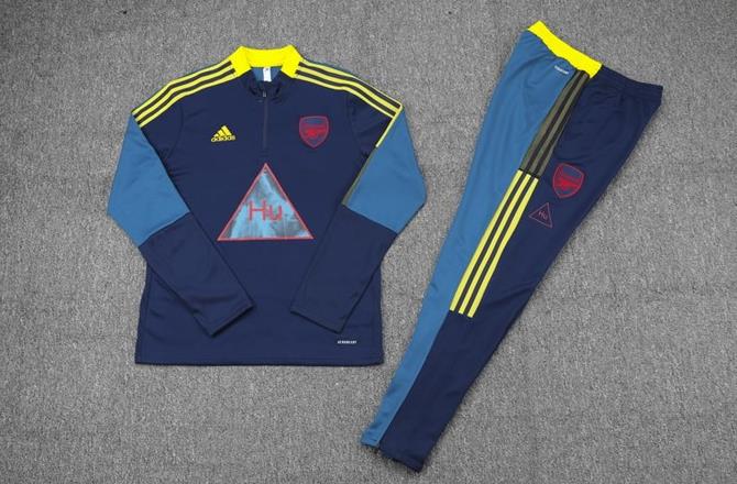 Men's Arsenal Human Race Zipper Tracksuit Sweat Shirt Kit (TopÈË??) - Best Soccer Jersey - 3