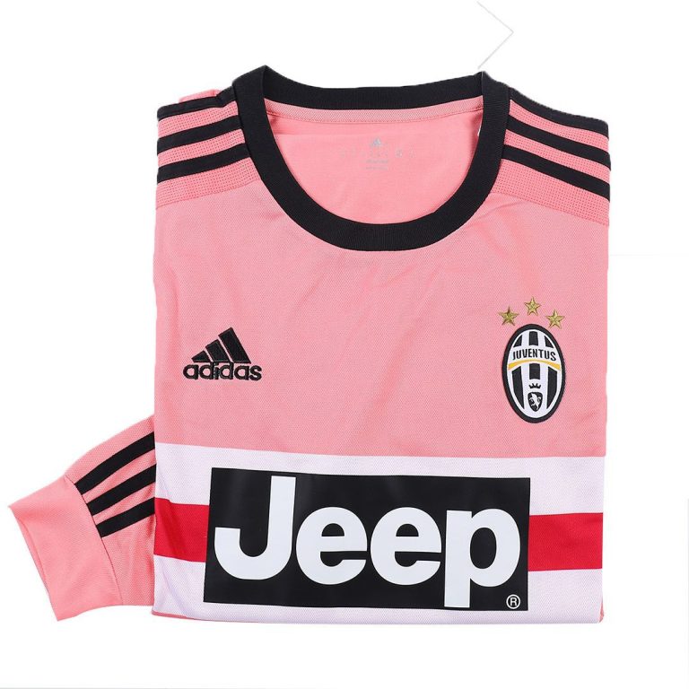 Men's Retro 2015/16 Replica Juventus Away Long Sleeves Soccer Jersey Shirt - Best Soccer Jersey - 4