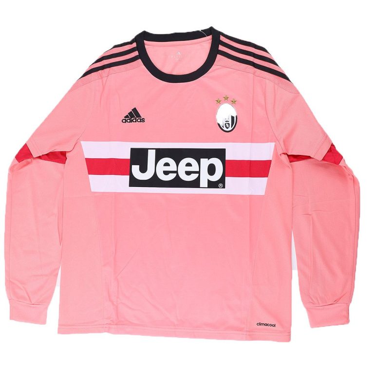 Men's Retro 2015/16 Replica Juventus Away Long Sleeves Soccer Jersey Shirt - Best Soccer Jersey - 2