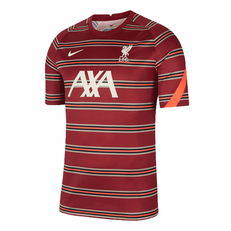 Men's Replica Liverpool Pre-Match Soccer Jersey Shirt 2021/22 - Best Soccer Jersey - 1