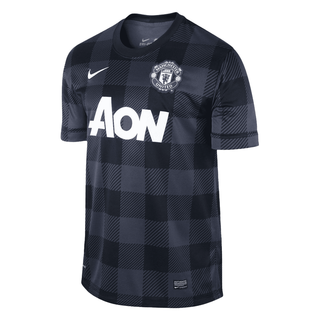 Men’s Retro 2013/14 Manchester United Away Soccer Jersey Shirt
