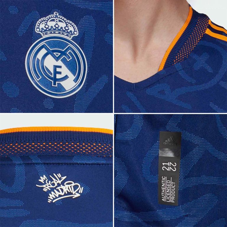 Men's Replica Real Madrid Away Soccer Jersey Kit (Jersey??) 2021/22 - Best Soccer Jersey - 6