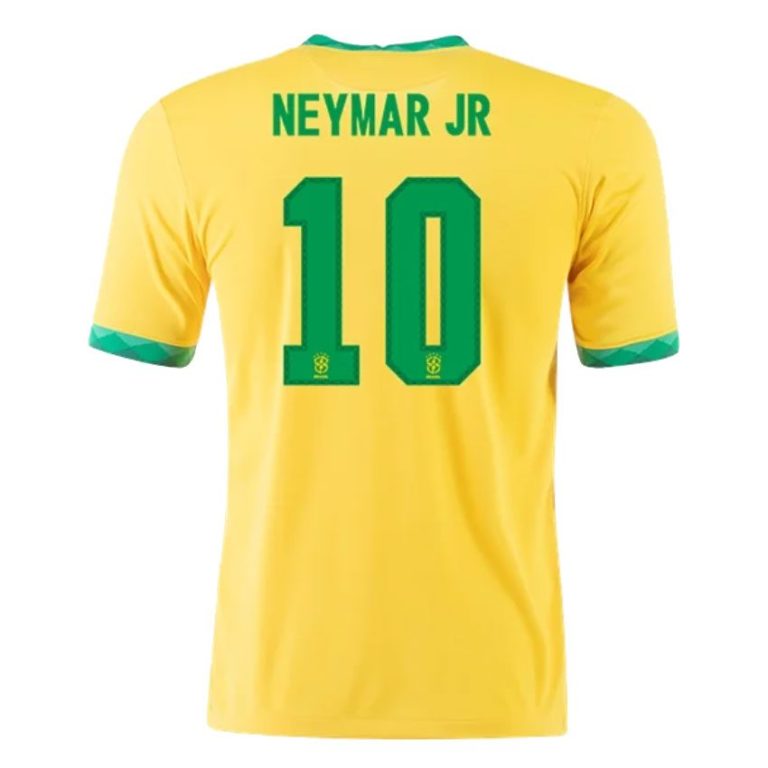 Men's Replica NEYMAR JR #10 Brazil Home Soccer Jersey Shirt 2021 - Best Soccer Jersey - 1