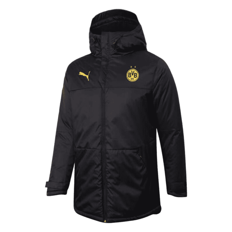 Men's Borussia Dortmund Long Training Winter Jacket 2021/22 - Best Soccer Jersey - 1