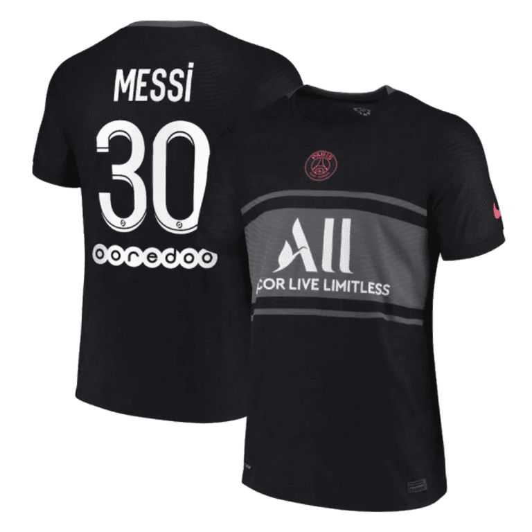 Men's Authentic Messi #30 PSG Third Away Soccer Jersey Shirt 2021/22 - Best Soccer Jersey - 4