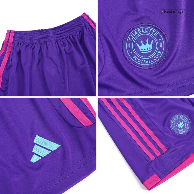 Kids Charlotte FC Away Soccer Jersey Kit (Jersey+Shorts) 2023 - Best Soccer Jersey - 13