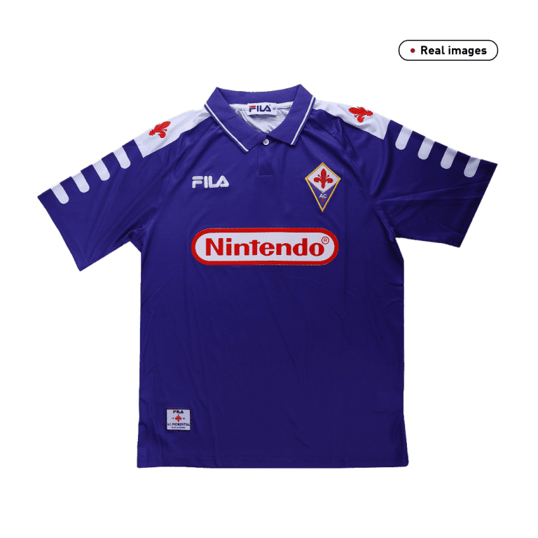 Men's Retro 1998/99 Fiorentina Home Soccer Jersey Shirt - Best Soccer Jersey - 3