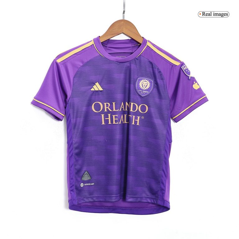 Kids Orlando City Home Soccer Jersey Kit (Jersey+Shorts) 2023 - Best Soccer Jersey - 2