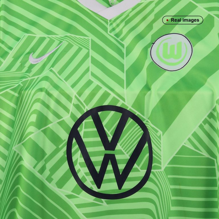 Men's Replica Wolfsburg Home Soccer Jersey Shirt 2021/22 - Best Soccer Jersey - 7