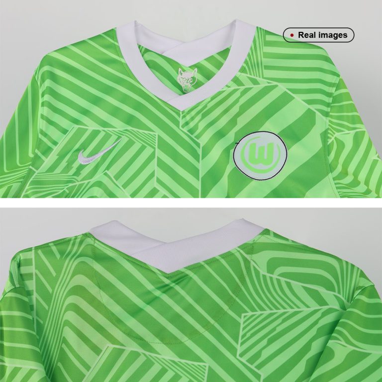 Men's Replica Wolfsburg Home Soccer Jersey Shirt 2021/22 - Best Soccer Jersey - 8