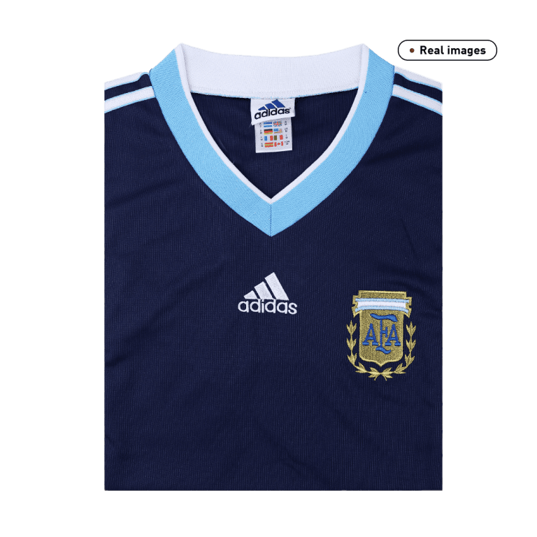 Men's Retro 1998 World Cup Argentina Away Soccer Jersey Shirt - Best Soccer Jersey - 4