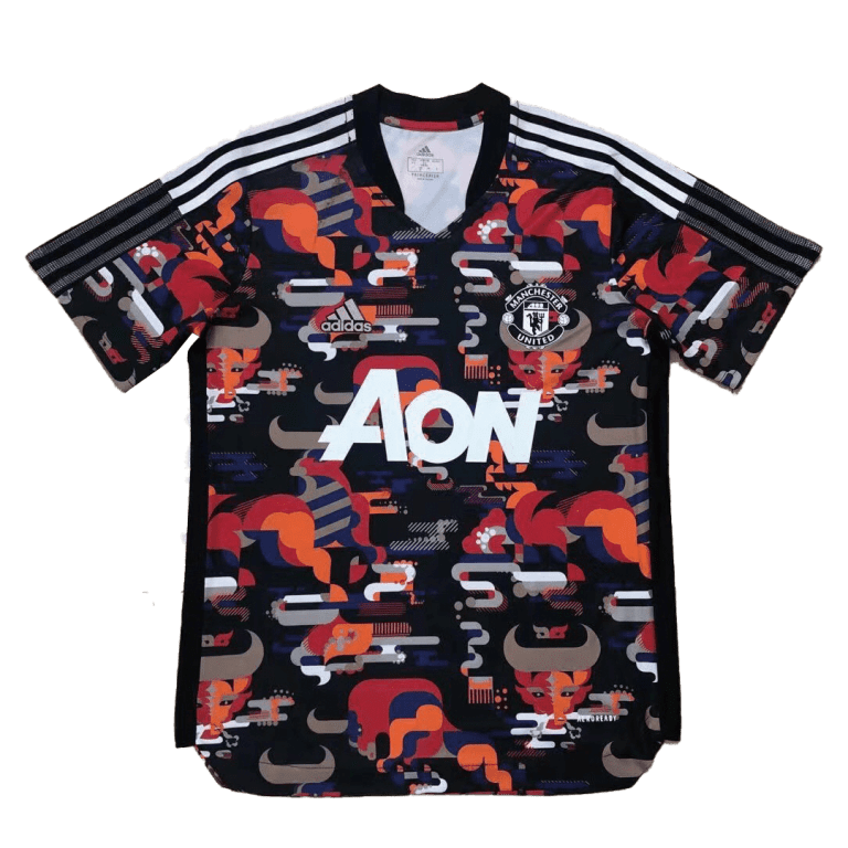 Men's Replica Manchester United Cow Year Training Soccer Jersey Shirt 2021 - Best Soccer Jersey - 1