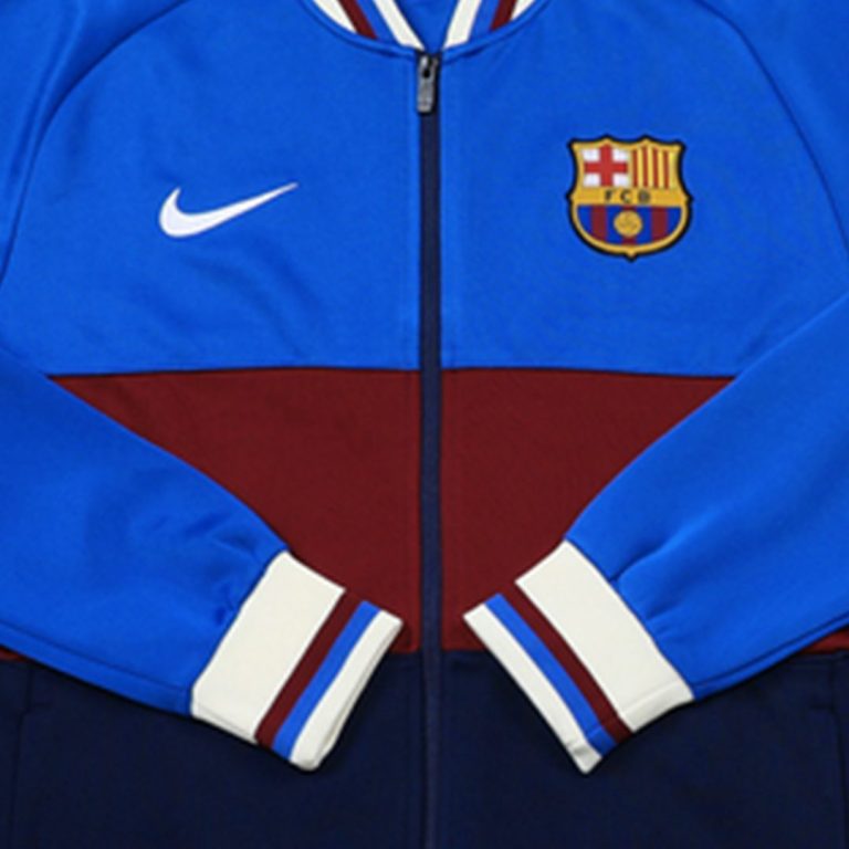 Men's Barcelona Training Jacket Kit (Jacket?) 2021/22 - Best Soccer Jersey - 7