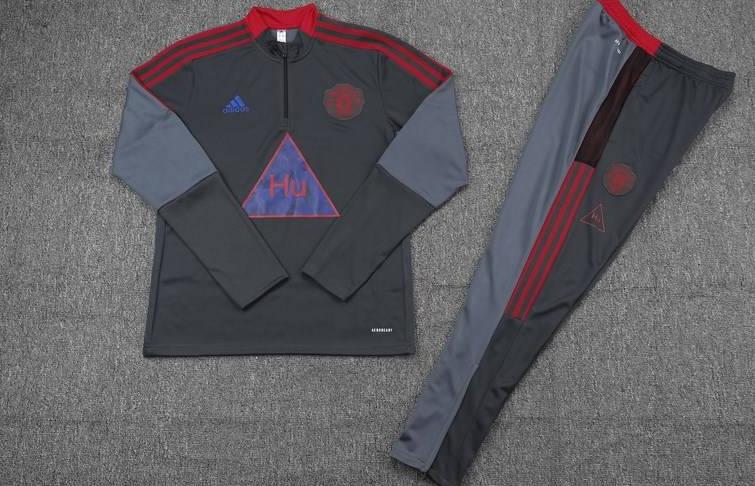 Men's Manchester United Human Race Zipper Tracksuit Sweat Shirt Kit (TopÈË??) - Best Soccer Jersey - 3