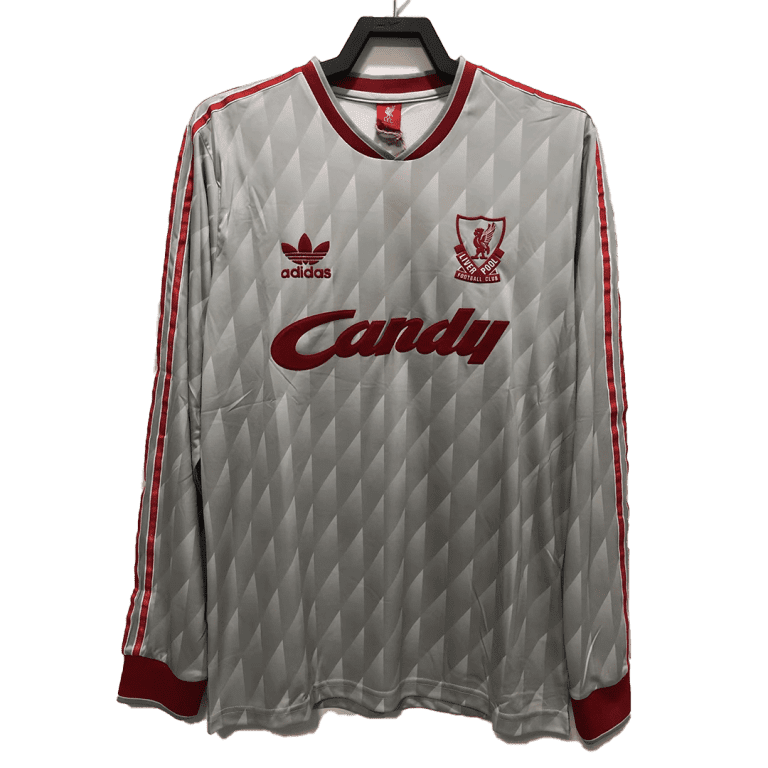 Men's Retro 1989 Replica Liverpool Away Long Sleeves Soccer Jersey Shirt - Best Soccer Jersey - 1