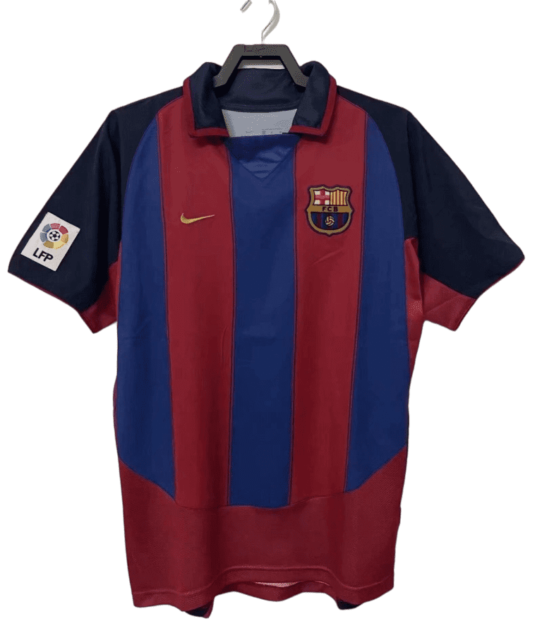 Men's Retro 2003/04 Barcelona Home Soccer Jersey Shirt - Best Soccer Jersey - 1