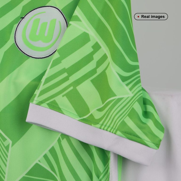 Men's Replica Wolfsburg Home Soccer Jersey Shirt 2021/22 - Best Soccer Jersey - 6