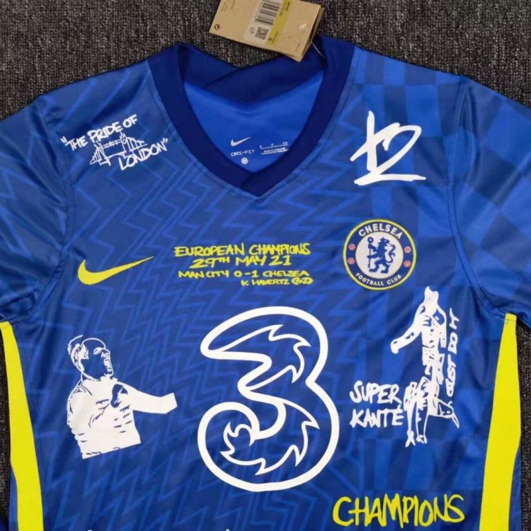 Men's Replica Chelsea Home Long Sleeves Soccer Jersey Shirt 2021/22 - Best Soccer Jersey - 4