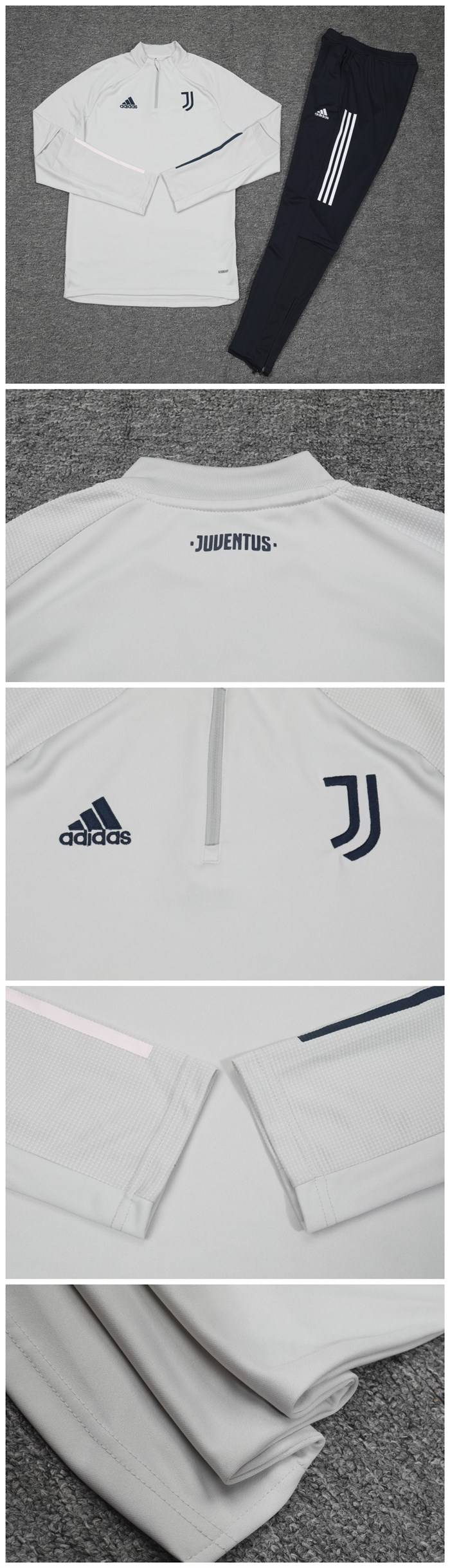 Men's Juventus Zipper Tracksuit Sweat Shirt Kit (TopÈË??) 2020/21 - Best Soccer Jersey - 3