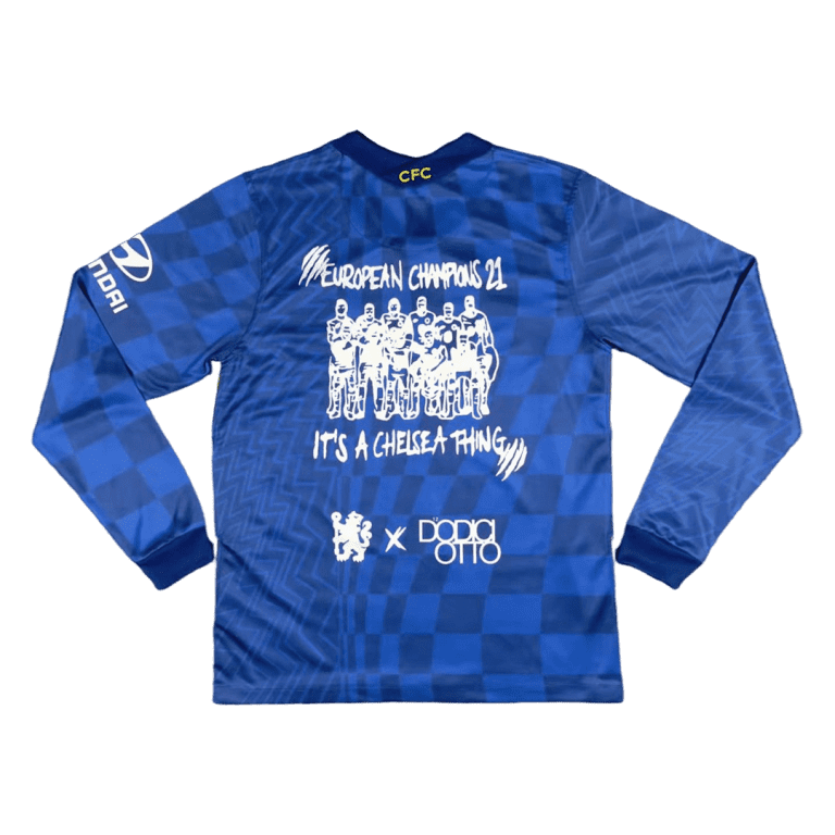 Men's Replica Chelsea Home Long Sleeves Soccer Jersey Shirt 2021/22 - Best Soccer Jersey - 2