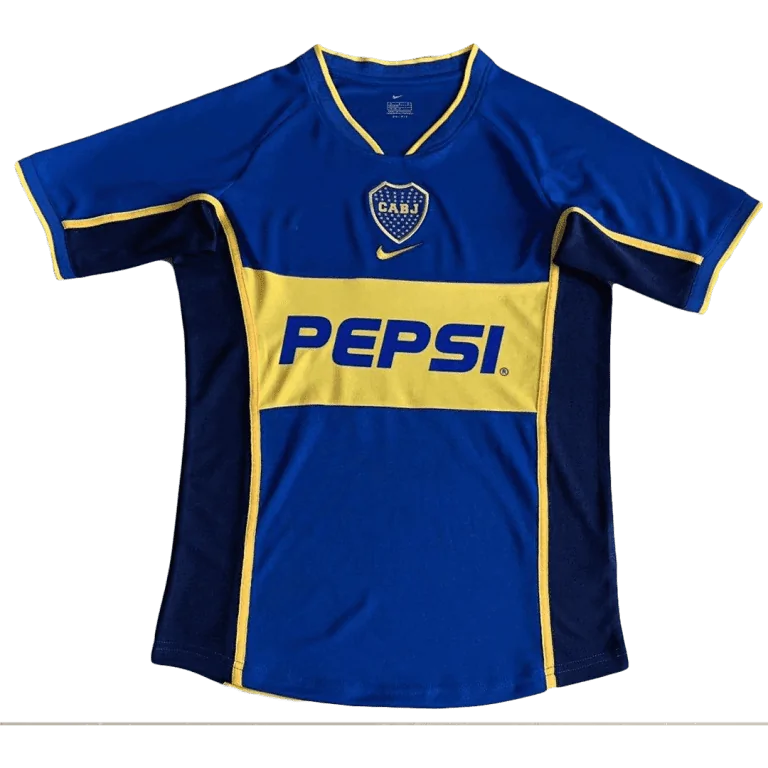 Men's Retro 2002 Boca Juniors Home Soccer Jersey Shirt - Best Soccer Jersey - 1