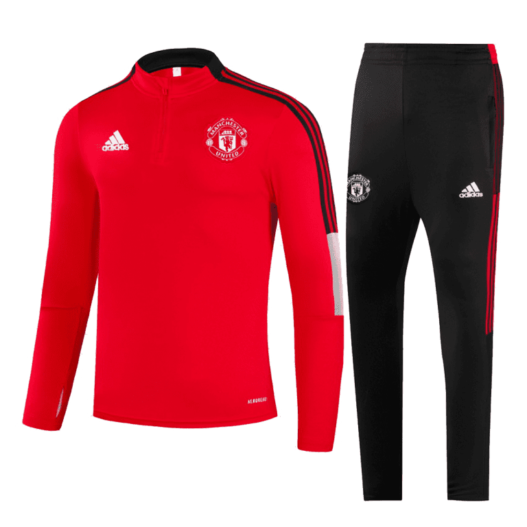 Men's Manchester United Zipper Tracksuit Sweat Shirt Kit (TopÈË??) 2021/22 - Best Soccer Jersey - 1