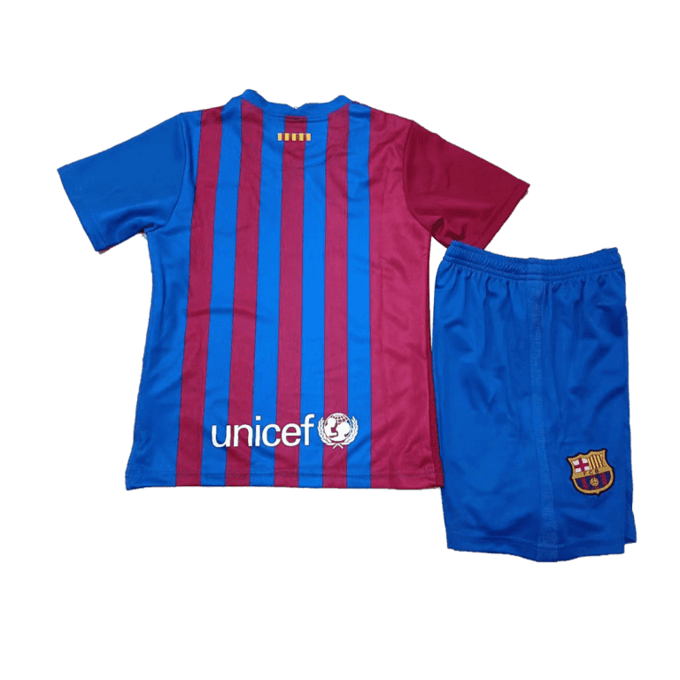Kids Barcelona Home Soccer Jersey Kit (Jersey??) 2021/22 - Best Soccer Jersey - 4