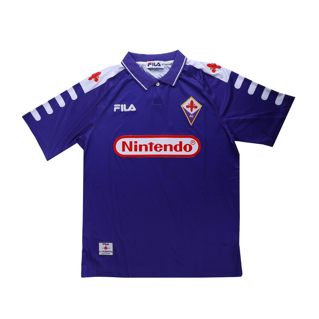 Men's Retro 1998/99 Fiorentina Home Soccer Jersey Shirt - Best Soccer Jersey - 7