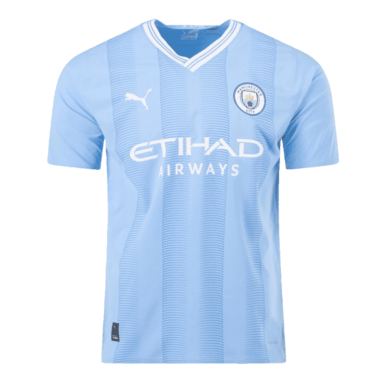 Men's Authentic Manchester City CHAMPIONS OF EUROPE #23 Home Soccer Jersey Shirt 2023/24 - Best Soccer Jersey - 2
