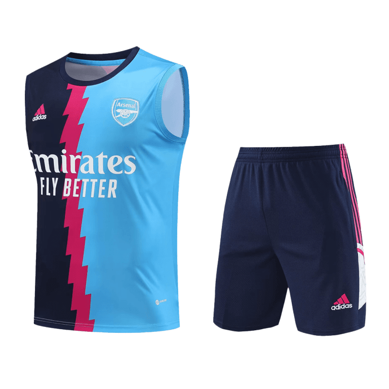 Men's Arsenal Soccer Sleeveless Training Kit (Top+Shorts) 2023/24 - Best Soccer Jersey - 2