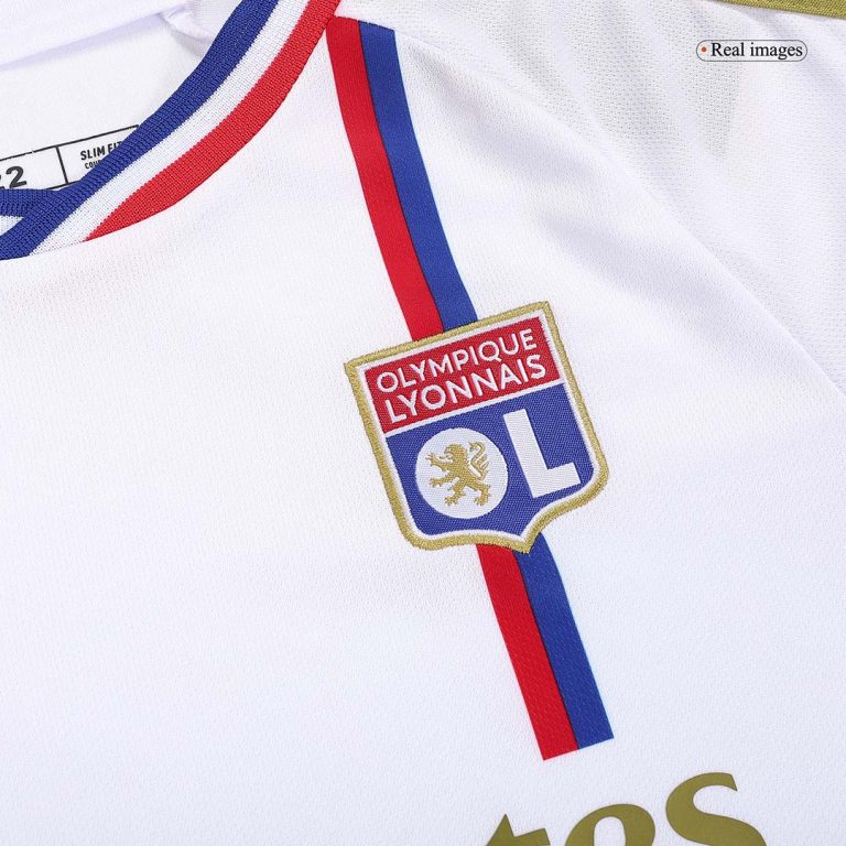 Men Complete Football Kits (Jersey+Shorts) Olympique Lyonnais Home 2023/24 Fan Version - Best Soccer Jersey - 7