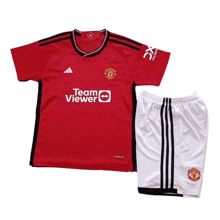 Kids Complete Football Kits (Jersey+Shorts+Socks) Bayern Munich Home 2023/24 Fan Version - Best Soccer Jersey - 2