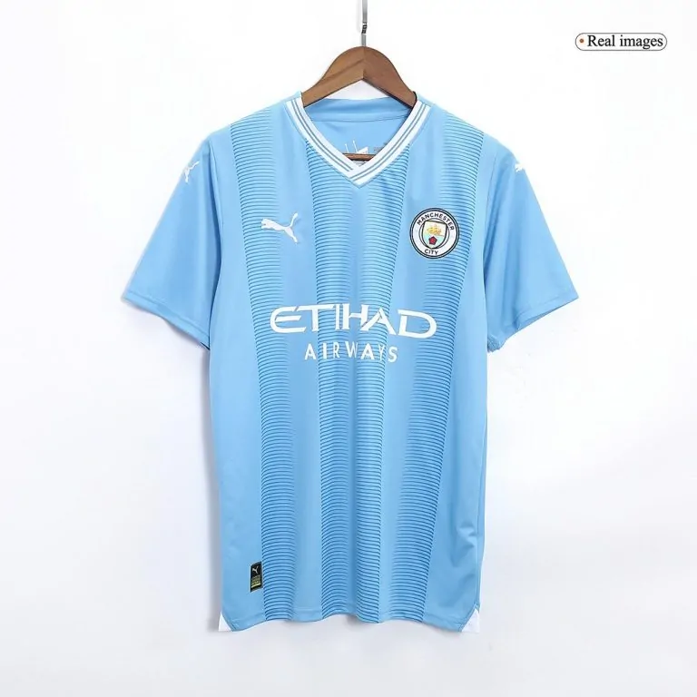 Men's Replica HAALAND #9 Manchester City Home Soccer Jersey Shirt 2023/24 - Best Soccer Jersey - 4
