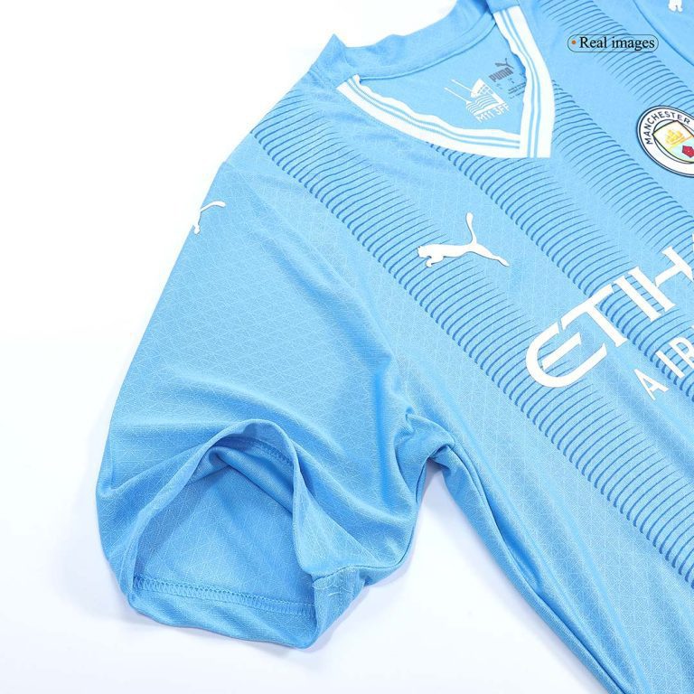 Men's Authentic Manchester City CHAMPIONS OF EUROPE #23 Home Soccer Jersey Shirt 2023/24 - Best Soccer Jersey - 10