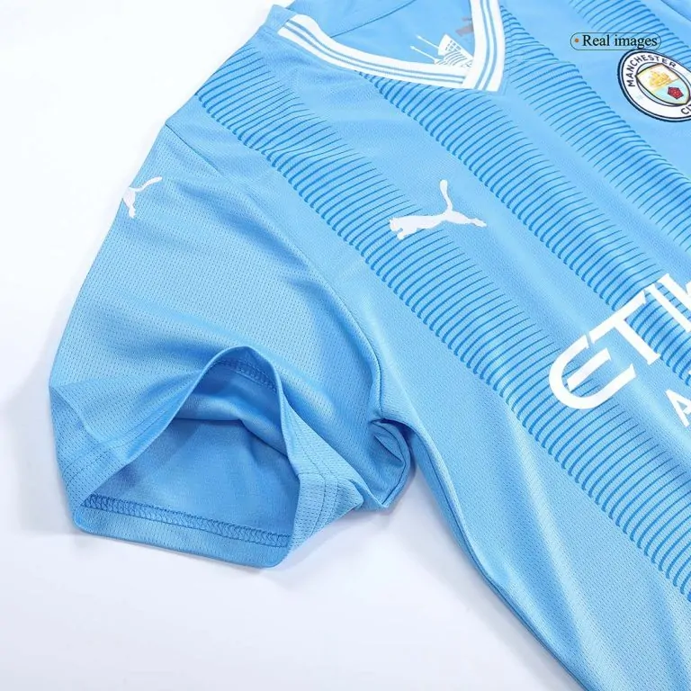 Men's Replica HAALAND #9 Manchester City Home Soccer Jersey Shirt 2023/24 - Best Soccer Jersey - 10