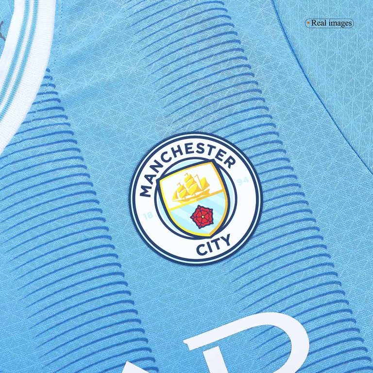 Men's Authentic Manchester City CHAMPIONS OF EUROPE #23 Home Soccer Jersey Shirt 2023/24 - Best Soccer Jersey - 7