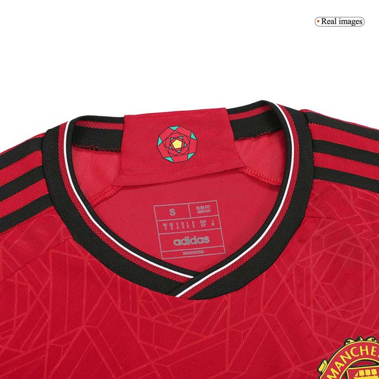Men's Replica Manchester United Home Soccer Jersey Whole Kit (Jersey+Shorts+Socks) 2023/24 - Best Soccer Jersey - 7