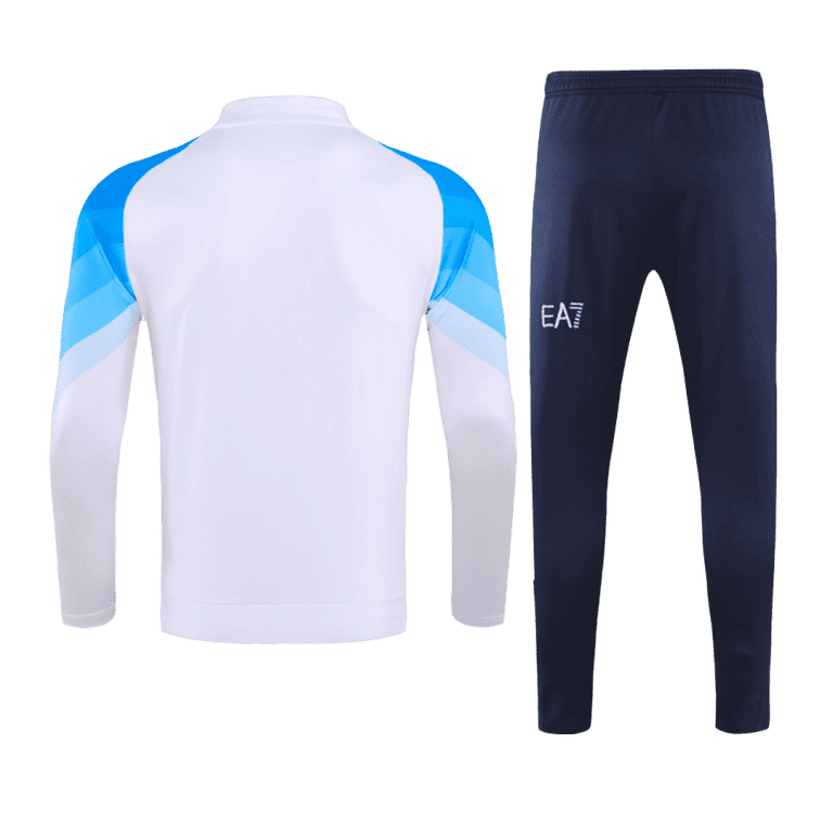 Men's Napoli Zipper Tracksuit Sweat Shirt Kit (Top+Trousers) 2023 - Best Soccer Jersey - 2