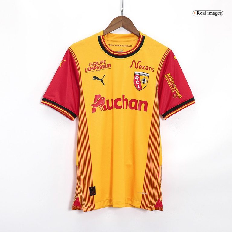 Men's Authentic RC Lens Home Soccer Jersey Shirt 2023/24 - Best Soccer Jersey - 3
