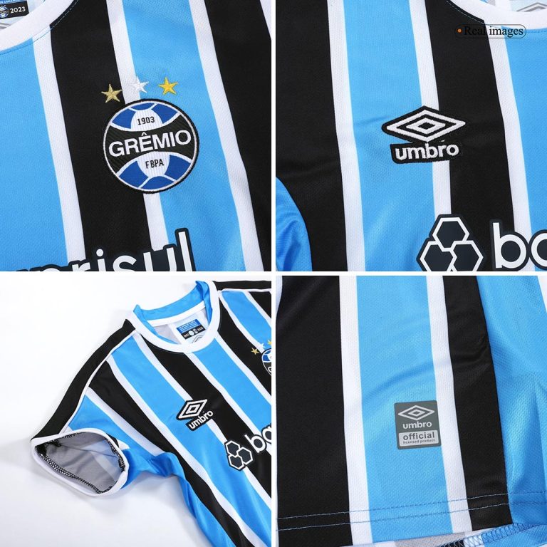 Kids Grêmio FBPA Home Soccer Jersey Kit (Jersey+Shorts) 2023/24 - Best Soccer Jersey - 8
