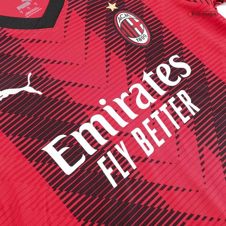 Men's Replica REIJNDERS #14 AC Milan Home Soccer Jersey Shirt 2023/24 - Best Soccer Jersey - 9