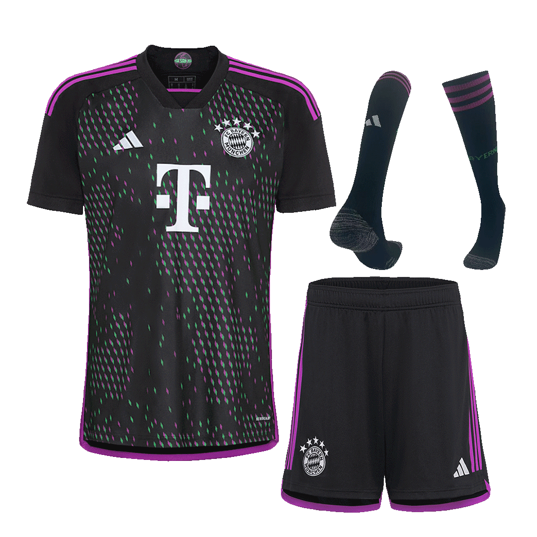 Men’s Replica Bayern Munich Away Soccer Jersey Whole Kit (Jersey+Shorts+Socks) 2023/24